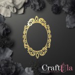 Mirrored gold plexiglass Frame 170 (1 pcs, 12x8cm)