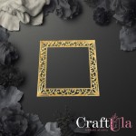 Mirrored gold plexiglass Frame 179 (1 pcs, 9x9cm)