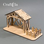 HDF Nativity scene 4 (9x10,5x0,3 cm, the whole 7,5 cm)
