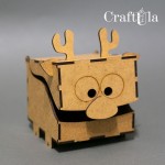 HDF Reindeer box 16 (box 10x15x10cm, thick. 0,3 cm)