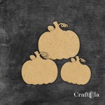 Mini HDF Pumpkinss (3 pcs, 8-4cx0,3 cm)