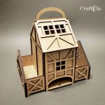 HDF Teabox, house 280 (height around 21 cm)