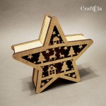 HDF 3D Star 285 – lattern, box (height around 20 cm)