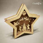 HDF 3D Star 288 – lattern, box (height around 22,5 cm)