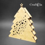 HDF 3D Christmas tree 357 – lattern (height around 23 cm)