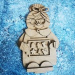 HDF Santa’s wife 483 (height around 24 cm, thick. 0,3 cm)