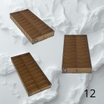 HDF box/organizer with compartments 12 (36,5x17x4 cm, 20 compartments)