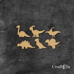 Mini HDF Dinosaures (3 pcs, 8-4cx0,3cm)