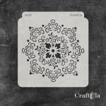 Stencil 0022k –Napkin, 15x16 cm x 0,35 mm, semi-translucent