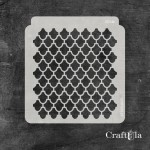 Stencil 0034k – Fish Scales, 15x16 cm x 0,35 mm, semi-translucent