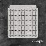 Stencil 0036k – Dots, 15x16 cm x 0,35 mm, semi-translucent