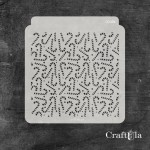 Stencil 0048k – Santa’s Walking Sticks, 15x16 cm x 0,35 mm, semi-translucent