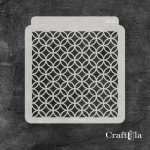 Stencil 0052k – Circles, 15x16 cm x 0,35 mm, semi-translucent