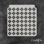 Stencil 0196 – Squares, 15x16 cm x 0,35 mm, semi-translucent