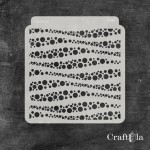 Stencil 0197 – Dots, 15x16 cm x 0,35 mm, semi-translucent