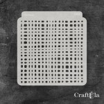 Stencil 0205 – Dots, 15x16 cm x 0,35 mm, semi-translucent
