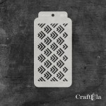 Stencil 0215 – Tags, 8x16 cm x 0,35 mm, semi-translucent