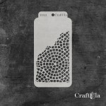 Stencil 022T – Spider’s Web, 8x16 cm x 0,35 mm, semi-translucent