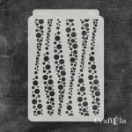 Stencil 0232 – Dots, 15x22 cm x 0,35 mm, semi-translucent