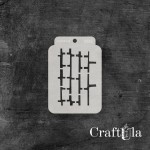 Stencil ATC 262, 8x11,5 cm x 0,35 mm, semi-translucent