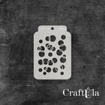 Stencil ATC 263, 8x11,5 cm x 0,35 mm, semi-translucent