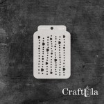 Stencil ATC 264, 8x11,5 cm x 0,35 mm, semi-translucent