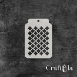 Stencil ATC 265, 8x11,5 cm x 0,35 mm, semi-translucent