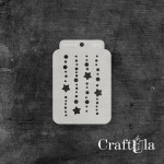 Stencil ATC 273, 8x11,5 cm x 0,35 mm, semi-translucent