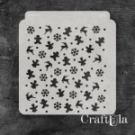 Stencil 0276, 15x16 cm x 0,35 mm, semi-translucent