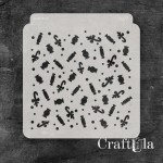 Stencil 0277, 15x16 cm x 0,35 mm, semi-translucent