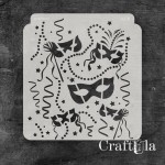 Stencil 0278, 15x16 cm x 0,35 mm, semi-translucent