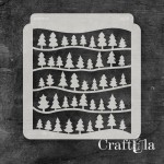 Stencil 0279, 15x16 cm x 0,35 mm, semi-translucent