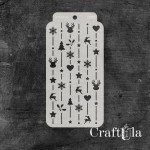 Stencil 0285, 8x16 cm x 0,35 mm, semi-translucent