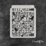 Stencil 068 – Dashes, 13x16 cm x 0,35 mm, semi-translucent