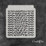 Stencil 085 – Swirls, 15x16 cm x 0,35 mm, semi-translucent