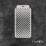 Stencil 101 – Circles, 8x16 cm x 0,35 mm, semi-translucent