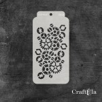 Stencil 105 – Gears, 8x16 cm x 0,35 mm, semi-translucent