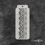Stencil 110 – Border, 6,5x16 cm x 0,35 mm, semi-translucent