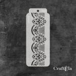 Stencil 112 – Border, 6,5x16 cm x 0,35 mm, semi-translucent