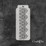 Stencil 113 – Border, 6,5x16 cm x 0,35 mm, semi-translucent