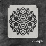 Stencil 121 – Napkin, 15x16 cm x 0,35 mm, semi-translucent