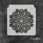 Stencil 127 – Napkin, 15x16 cm x 0,35 mm, semi-translucent