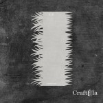 Stencil 133, 8x16 cm x 0,35 mm, semi-translucent