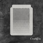 Stencil 182 – Dots, 15x16 cm x 0,35 mm, semi-translucent