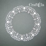 Chipboard Frame 0001M (dia approx. 12,5cm x0,15cm)