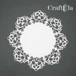 Chipboard Napkin 0007L (dia approx. 14,5cm x0,15cm)