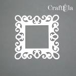 Set of Chipboard Frames 0011M (2 pcs, approx. 12x12x0,15cm)