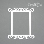 Set of Chipboard Frames 0013S (3 pcs, approx. 9x7,5x0,15cm)