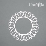 Set of Chipboard Frames 0014S (3 pcs, dia approx. 9cm x0,15cm)