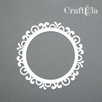 Set of Chipboard Frames 0016M (2 pcs, approx. 12x12x0,15cm)